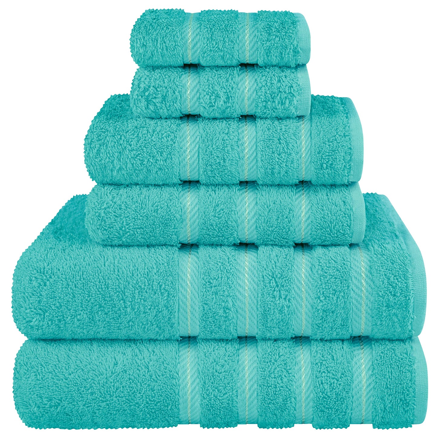 American Soft Linen Premium, Luxury Hotel & Spa, 6 Piece Towel Set, Turkish Cotton for Maximum Softness and Absorbency, [Worth $78.95]