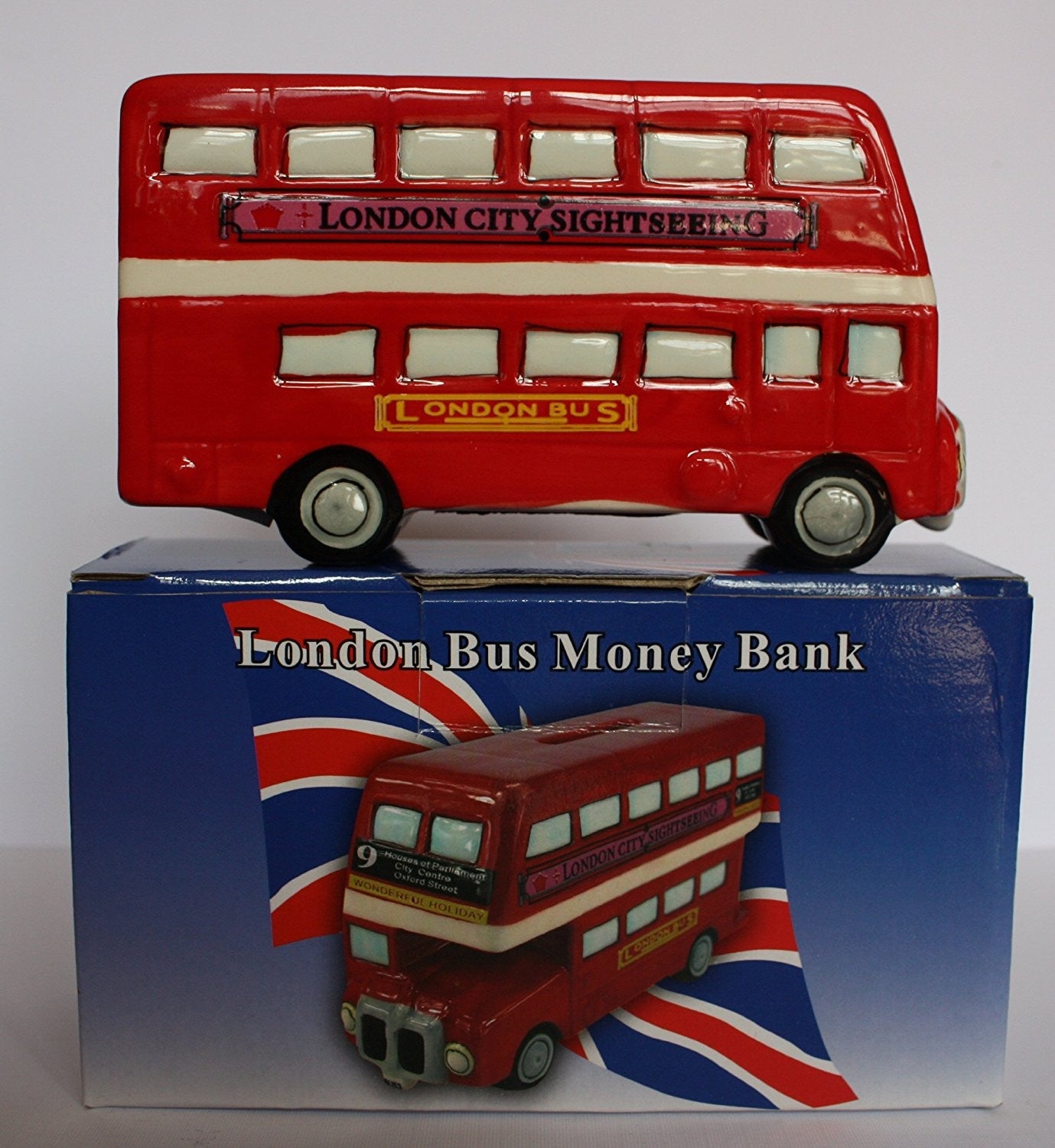 London Bus Money Box (Money Bank, Piggy Bank), Classic Design by Lesser & Pavey