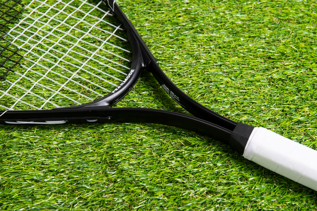 PEAKMODE Tennis Racket Set (25-inch), 3 Tennis Balls, 2 Overgrip Tapes and Foam Carry Bag