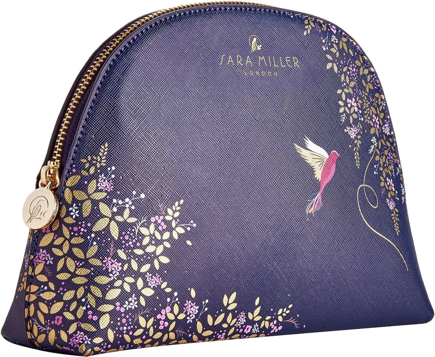 Sara Miller London Wash Bag, Medium Toiletry, Cosmetic or Makeup Organiser For Beauty Essentials, Zip Closure, Travel Size, Vegan and Cruelty