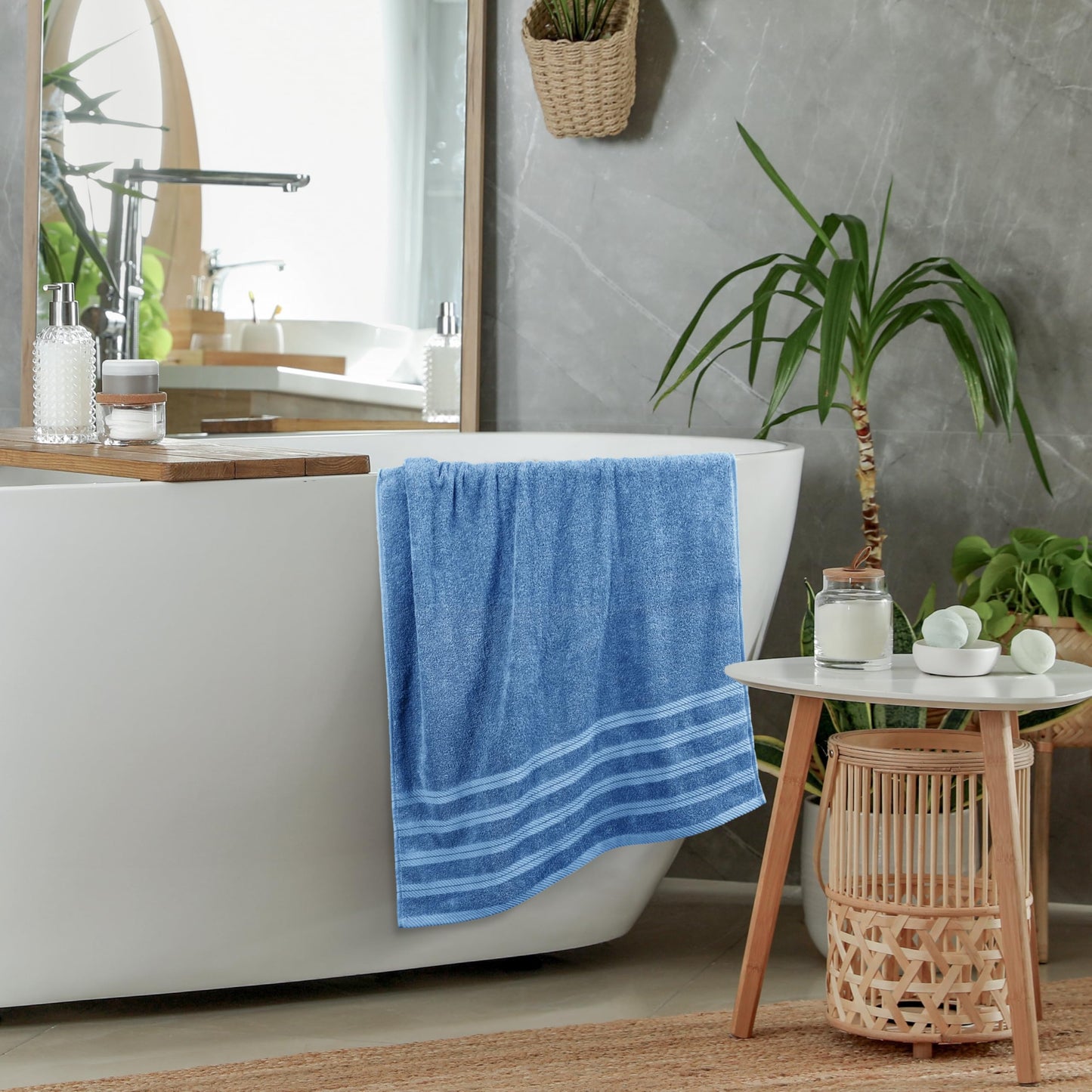 Utopia Towels 4 Pack Premium Bath Towels Set, (76 x 152 CM) 100% Ring Spun Cotton, Lightweight and Highly Absorbent Quick Drying Towels