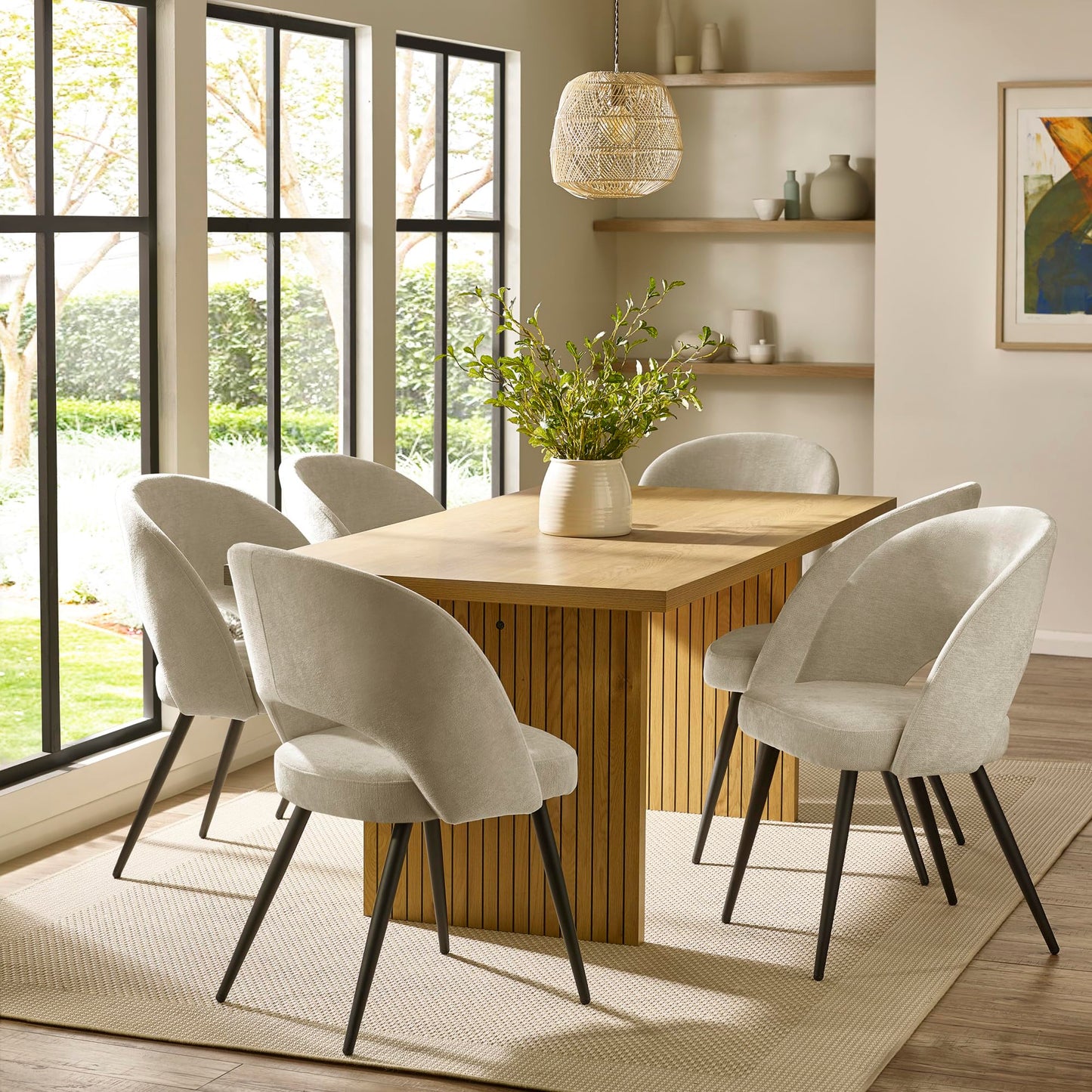 Julian Bowen Arundel Rectangular Dining Table for 4, Brown - H75xW180xD90cm
