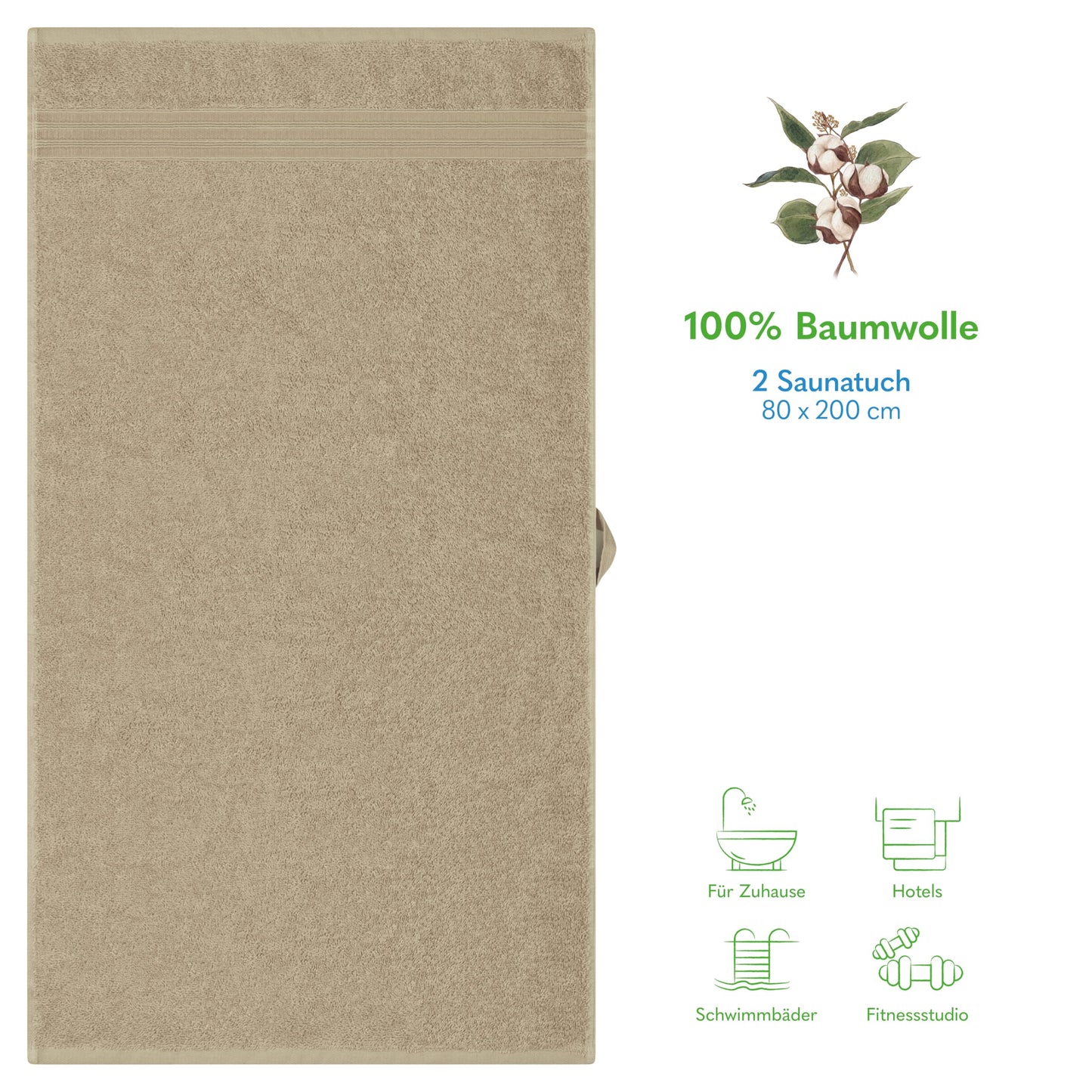 Hammetex Bathrobe 100% Cotton Unisex for Men and Women Quality 400 g/m² Quality Soft Absorbent Terry Towelling Bathrobe for Couples with Pockets