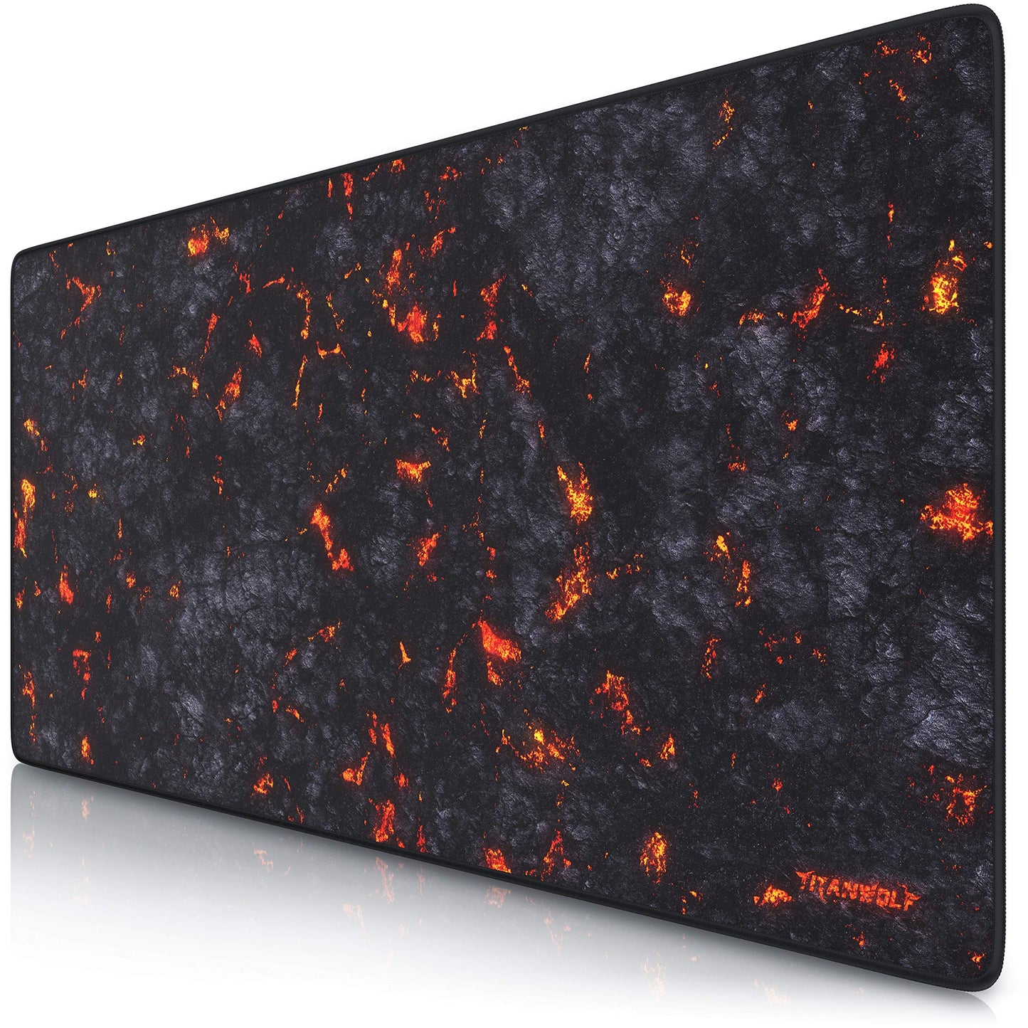 TITANWOLF XXL Speed Gaming Mouse Pad - Mouse Mat 900 x 400 x 3mm - XXL mousepad - table mat large size - improved precision and speed - rubber base