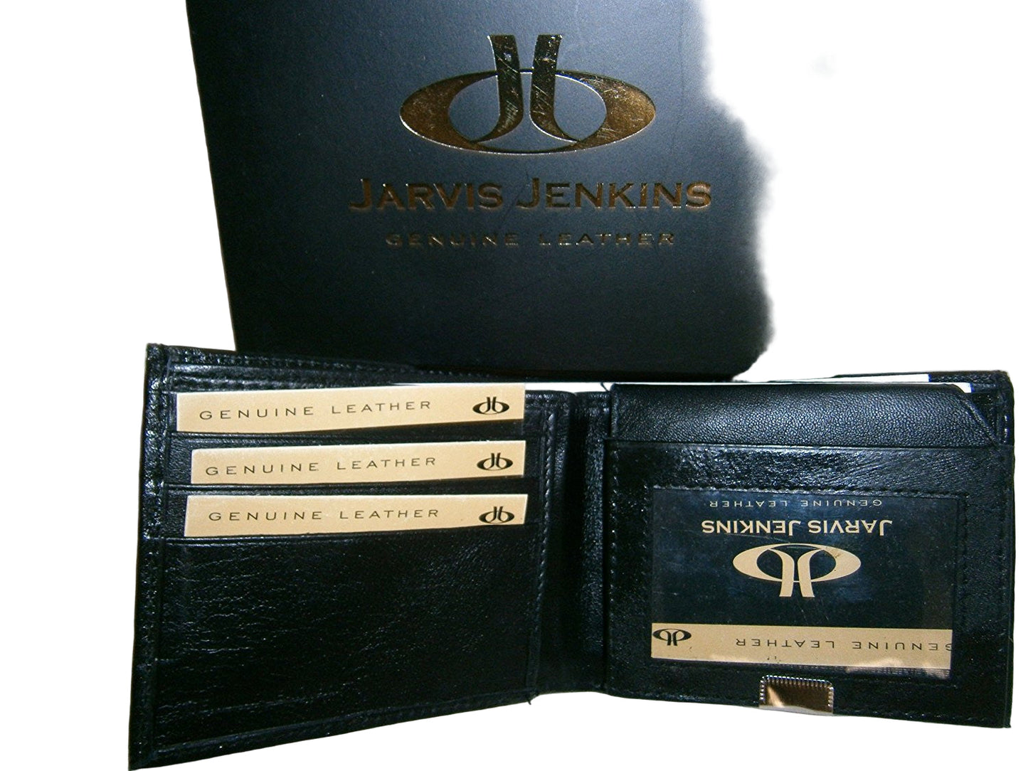 jarvis jenkins genuine leather mans wallet black