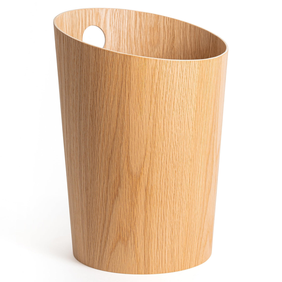 Kazai. Design Paper Bin 'Bennet' | Unique Waste Paper Basket for Office, Bedroom, Children's Room, and More | Office Bin Made of Real Wood Veneer |