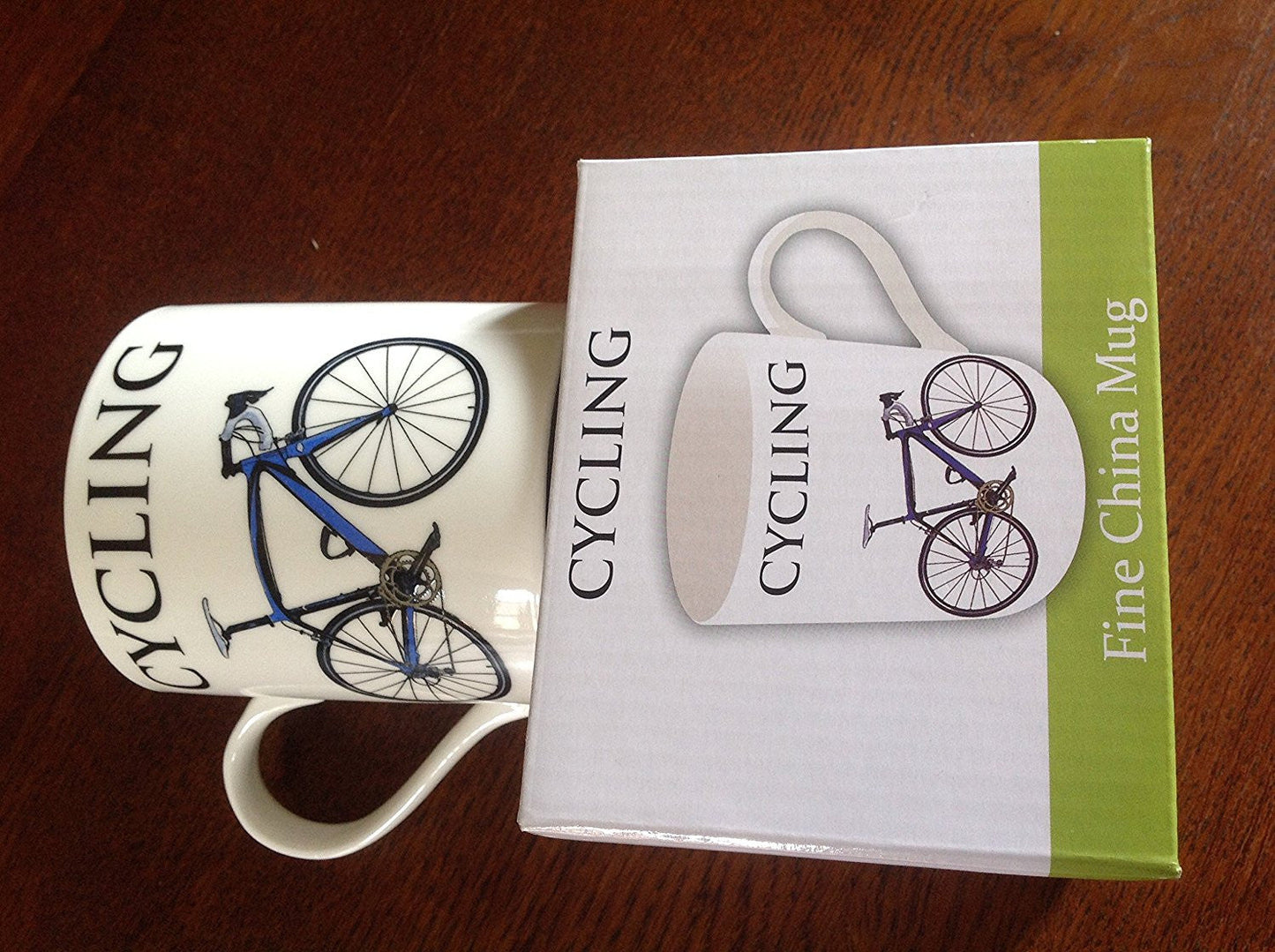 Cycling Fine Chine Windsor Mug - Modern Design