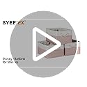 Syeeiex Storage Basket for Shelves [3-Pack], Storage Boxes with Handles, Large Fabric Storage Bins for Organizing Home and Office, Pink