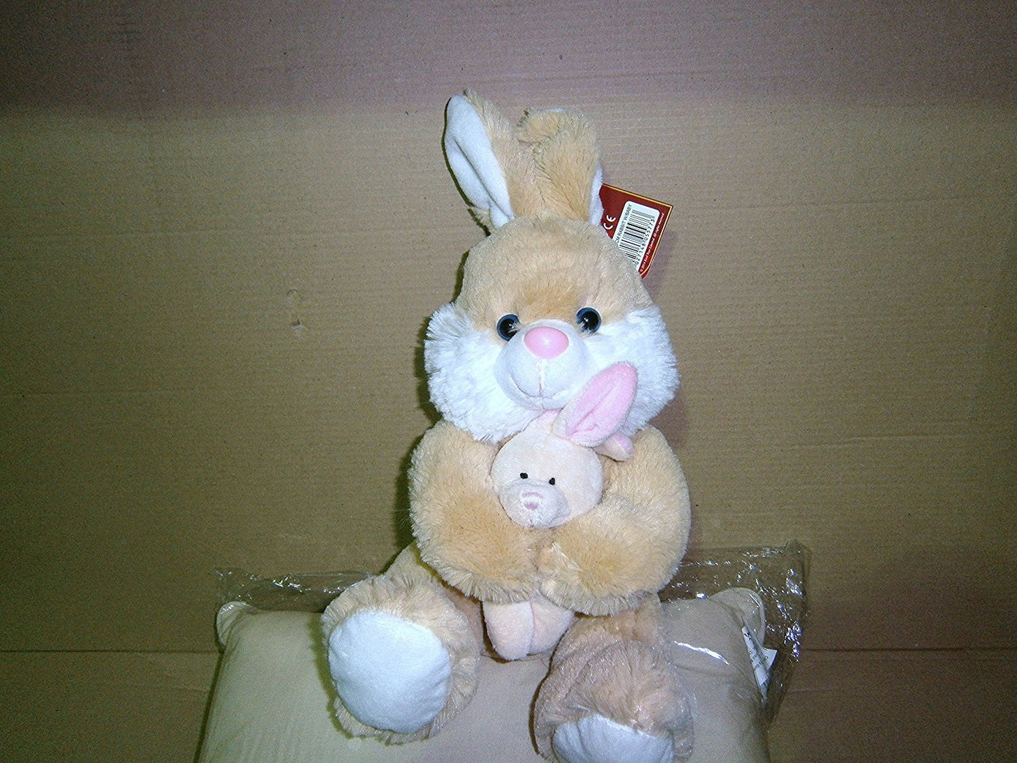 keel toys rabbit with baby one supplied at random