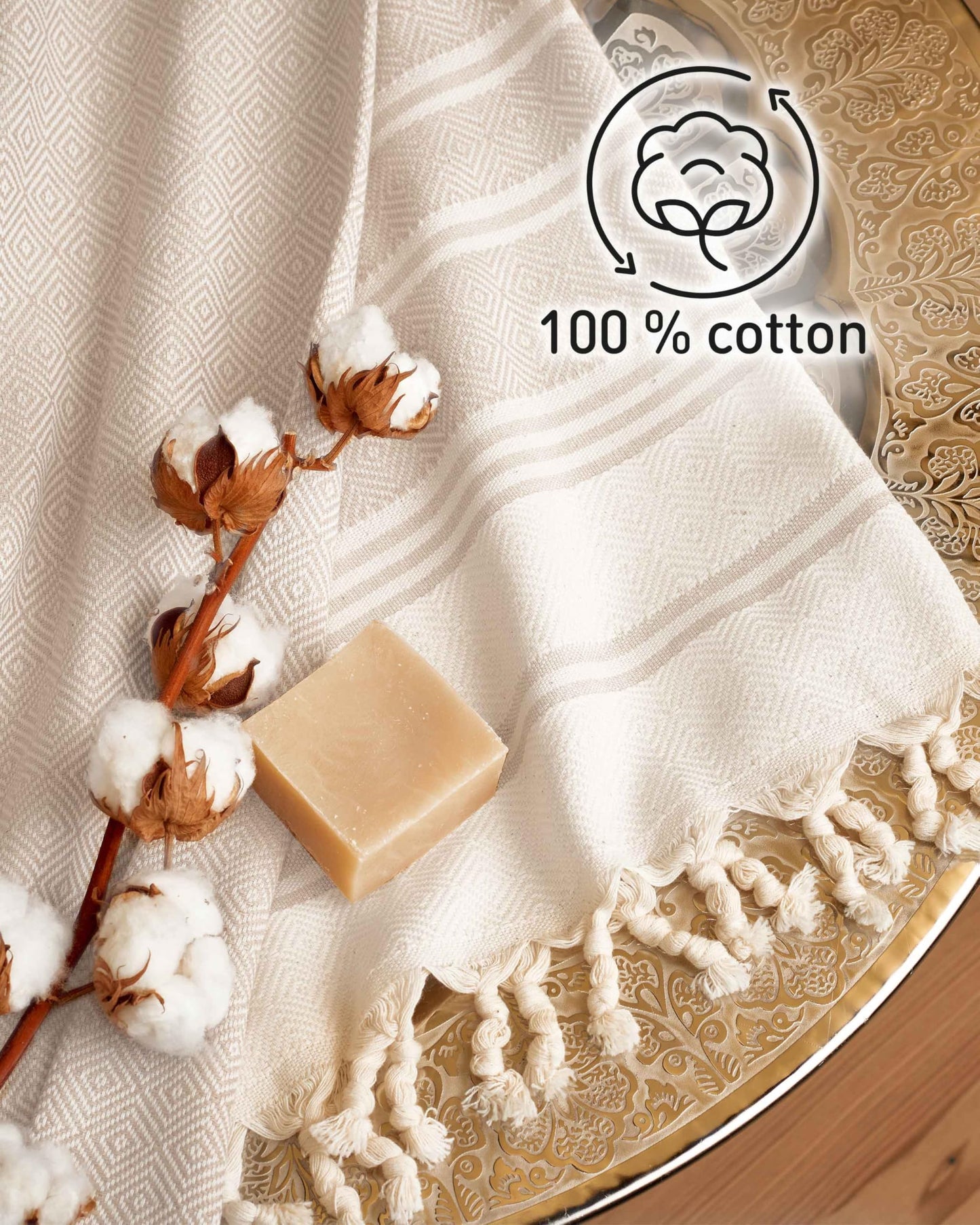 Fit-Flip Hammam Beach towel XXL made from 100% cotton