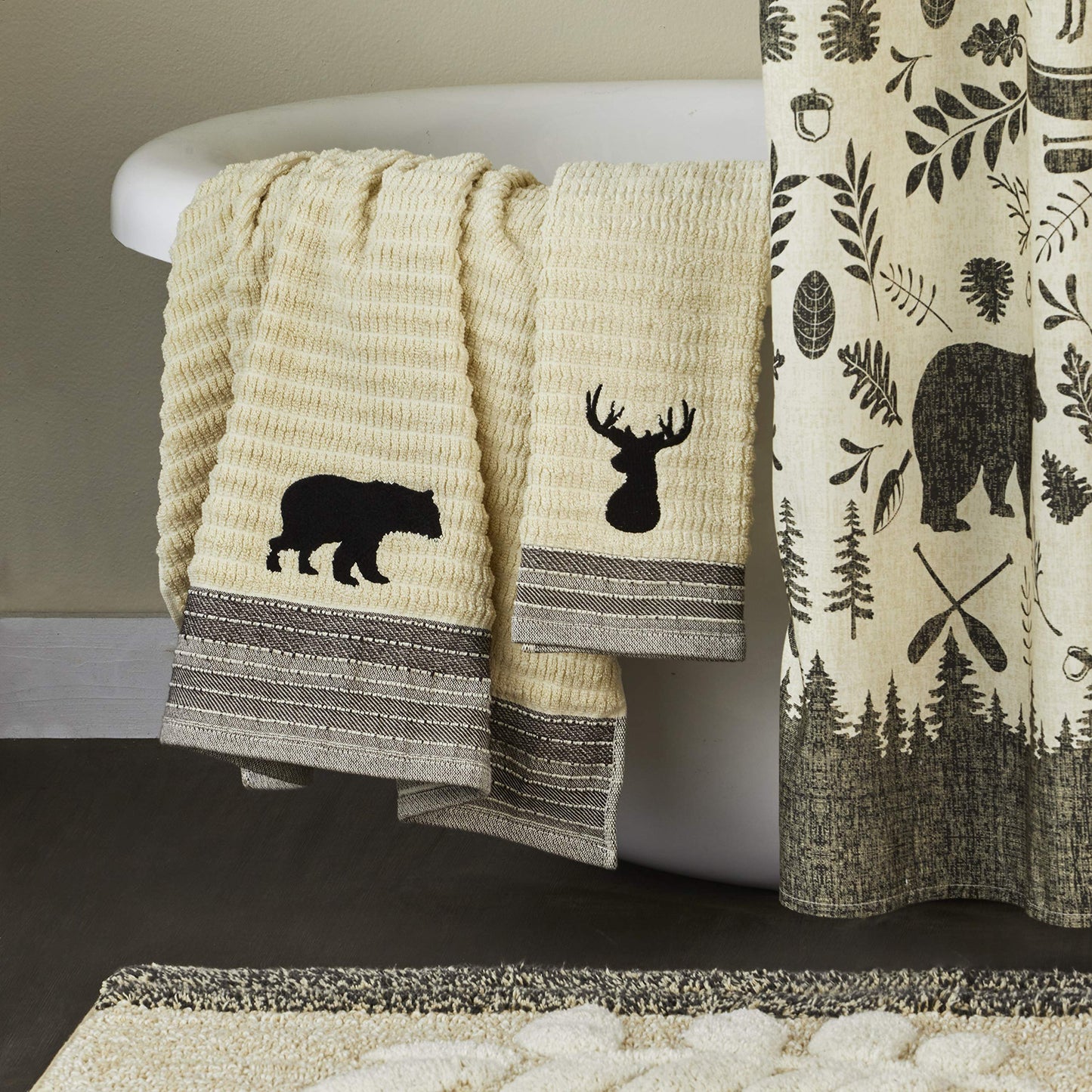 SKL Home Bath Towel, Cotton, Wheat
