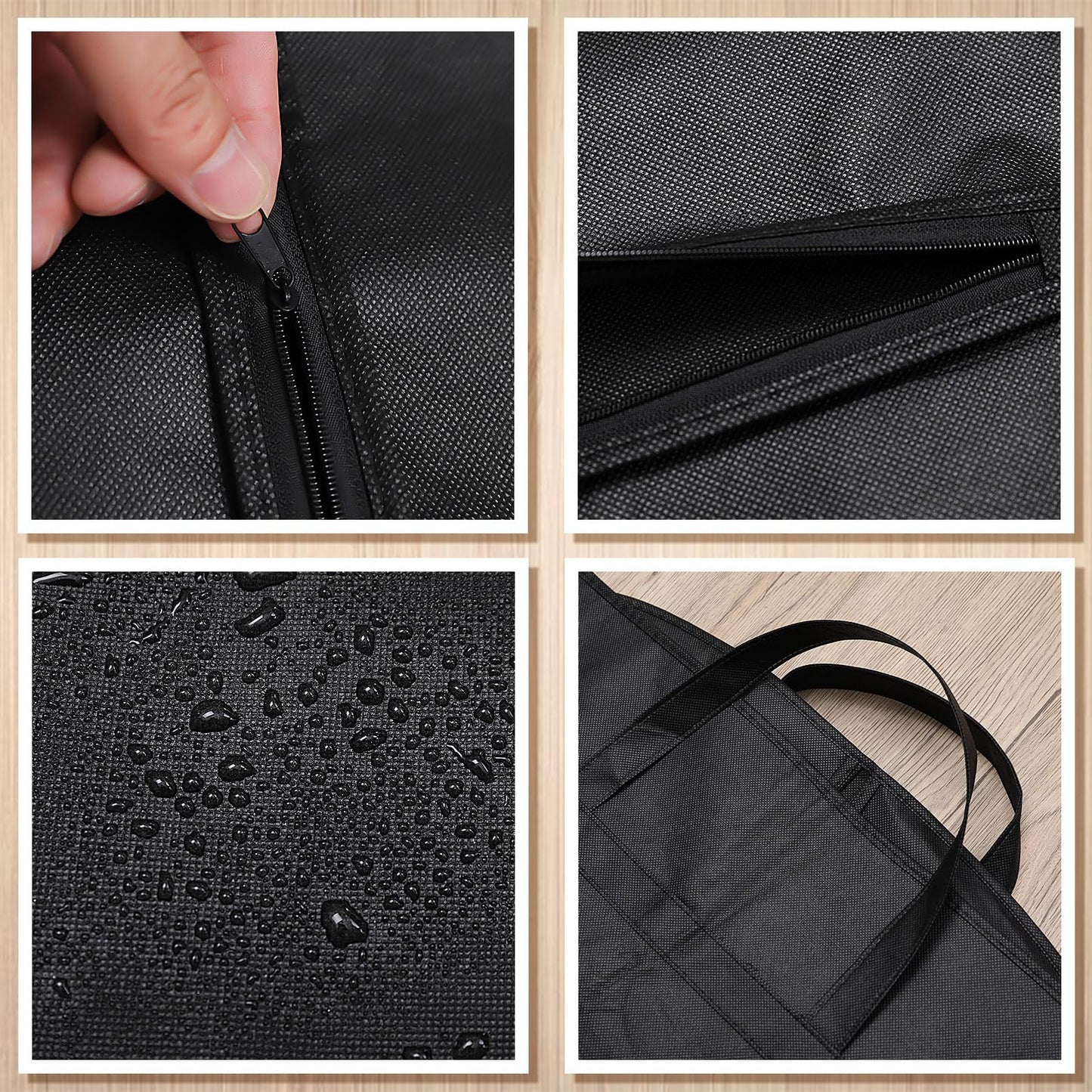 1 Pack Suit Bag Suit Cover For Men, Suits Carrier With Handles And Gusset