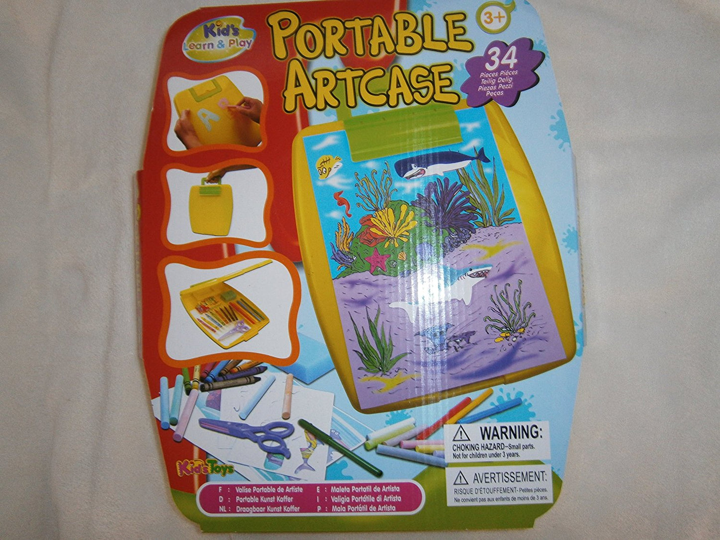 portable artcase 34 pieces