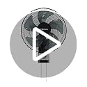 Belaco Wall Fan 16 Inch Wall Mounted 3 Speed Mode Oscillation Fan Tilt Head Easy Install High Airflow 55w Cooler for Summer, Black/Silver