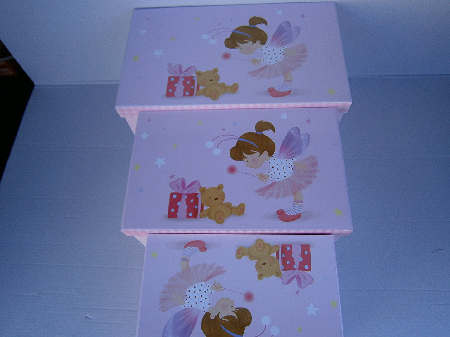 fairys make a wish set 3 storage boxes