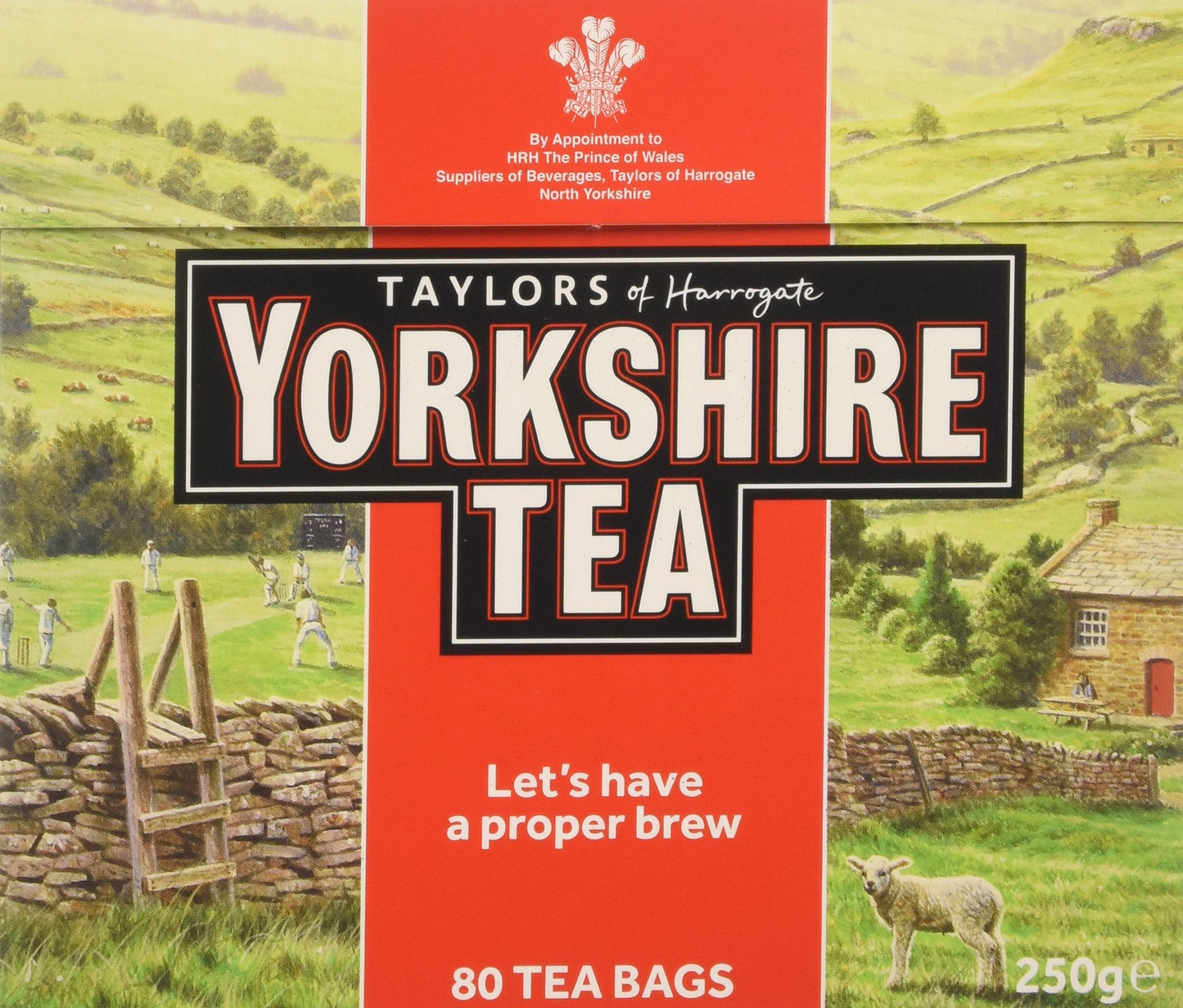 Yorkshire Tea 80 Tea Bags (Pack of 5, total of 400)