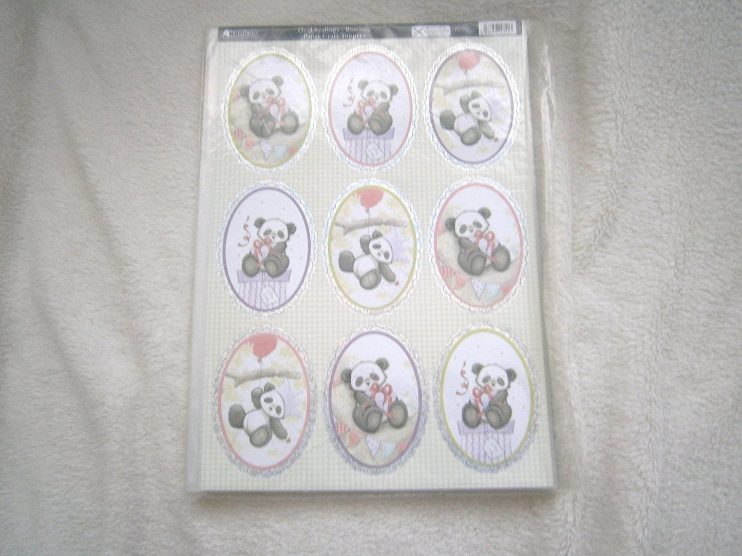 papercraft toppers oval scallops -bamboo
