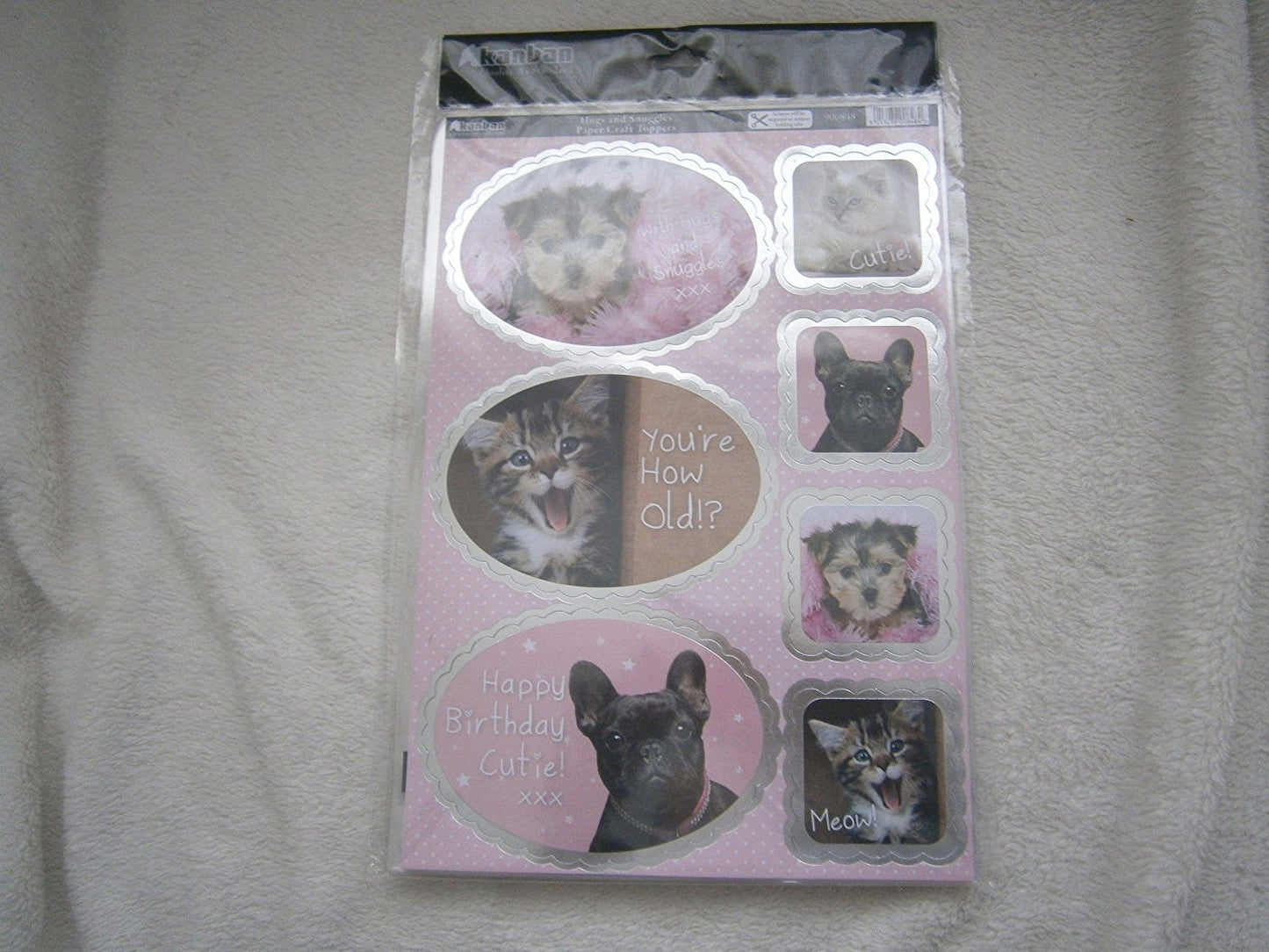 hugs and snuggles paper craft toppers
