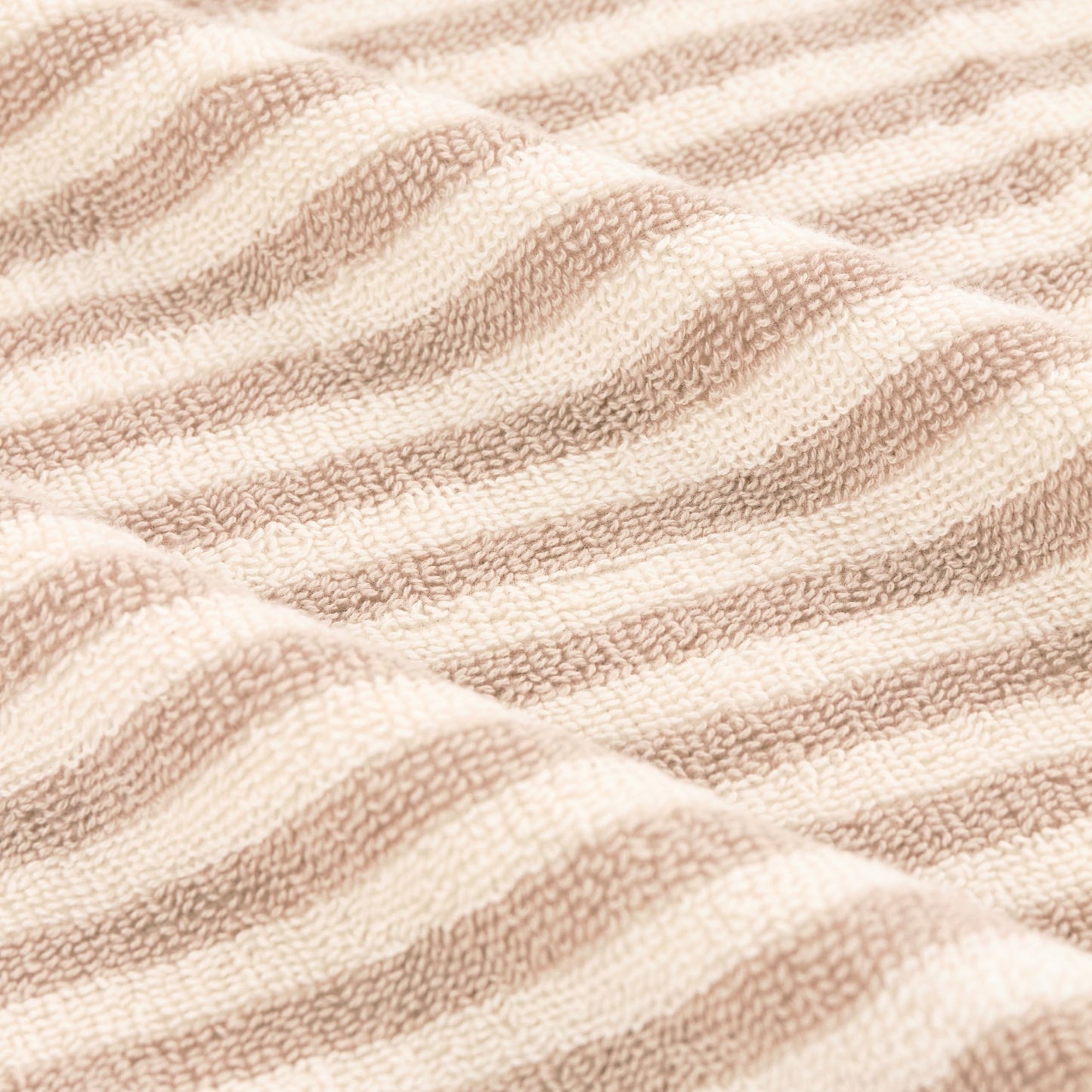 Yard Hebden Striped Cotton Terry XL Bath Sheet (Natural, 100 x 180 cm)
