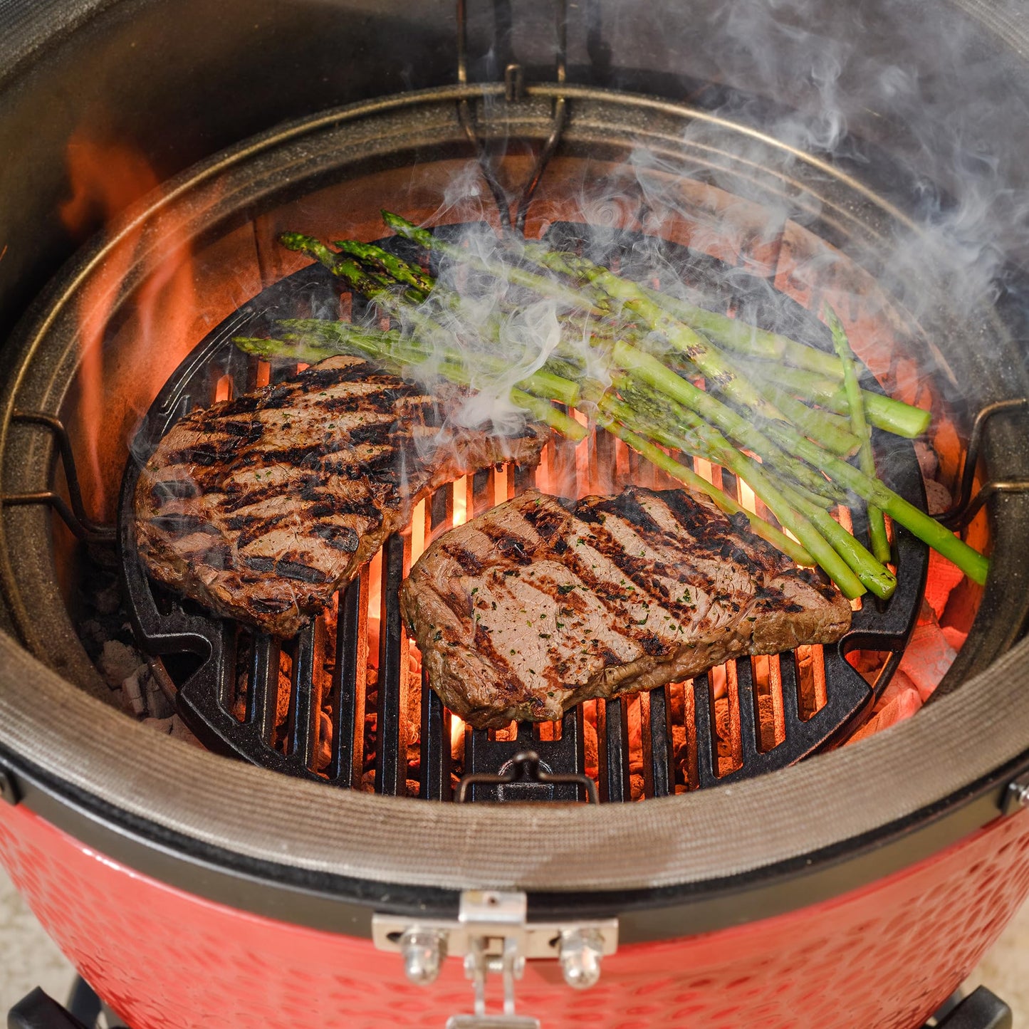 Kamado Joe KJ15090620, Classic Cast Iron Sear Plate, Compatible With Kamado Joe Classic I, II, III, & Joe Jr., White