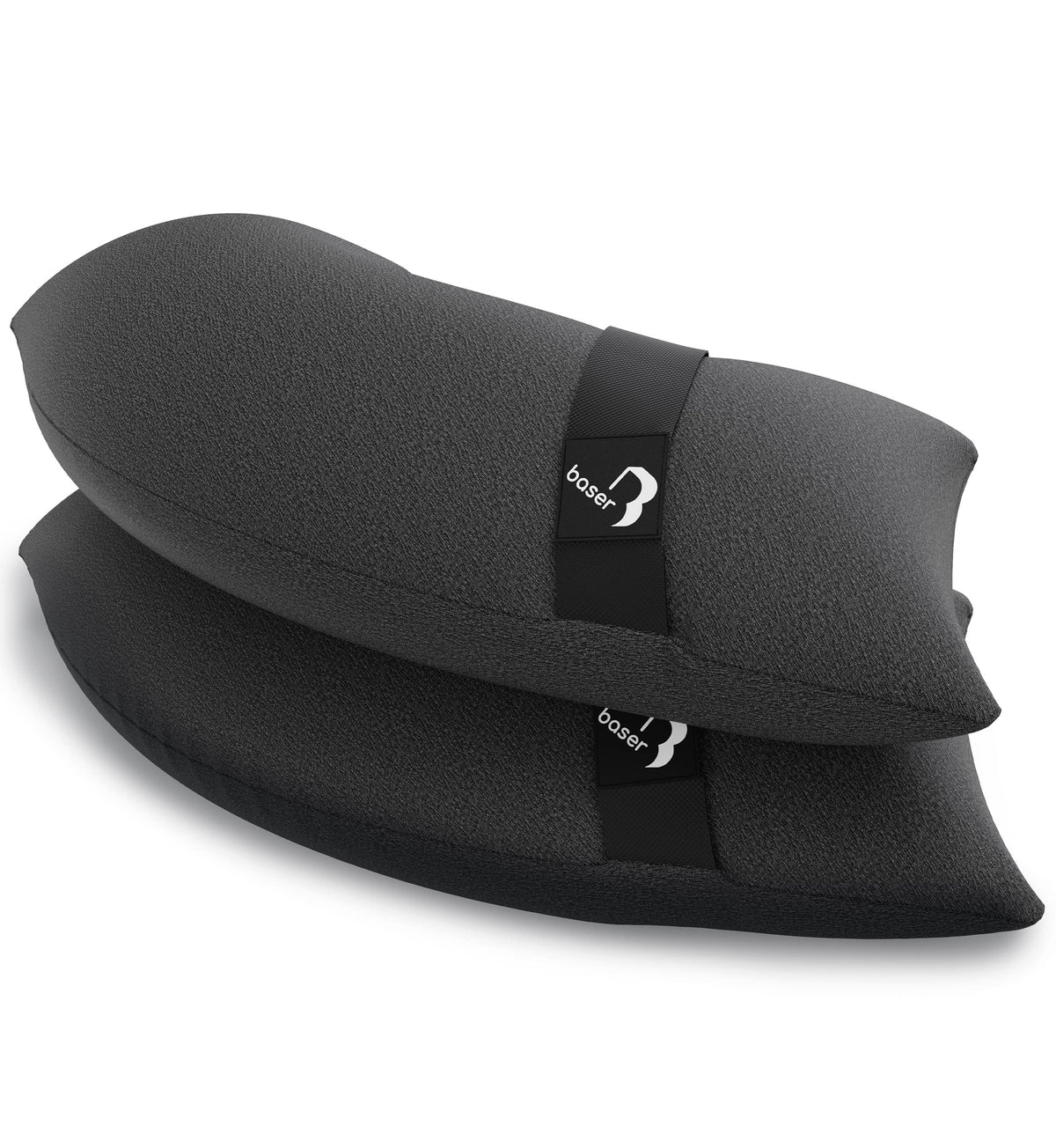 Baser - Outdoor fillable curved sandbags, 2 x 20 KG fillable weight bags for parasols, cantilevers and garden accessories