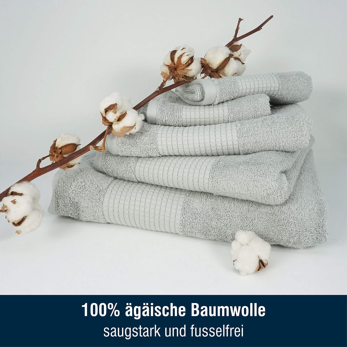 Merana Rome Washcloth Set Absorbent Soft and Lint- Terry Wash Gloves Luxury Quality Heavy Organic Cotton 590 GSM