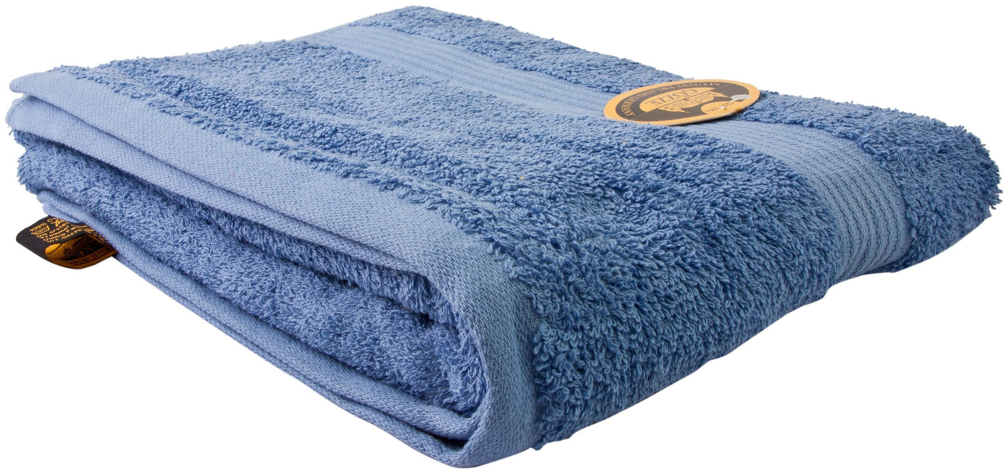 G?zze - New York Bath Towel, Set of 2, Soft and Absorbent, 100% Cotton, 100 x 150 cm - Fjord