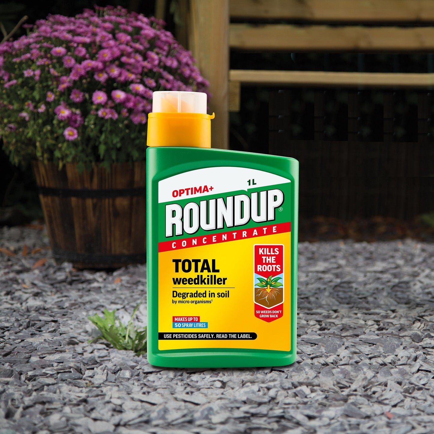 Roundup Optima+ Total Weedkiller, Concentrate, 1 Litre