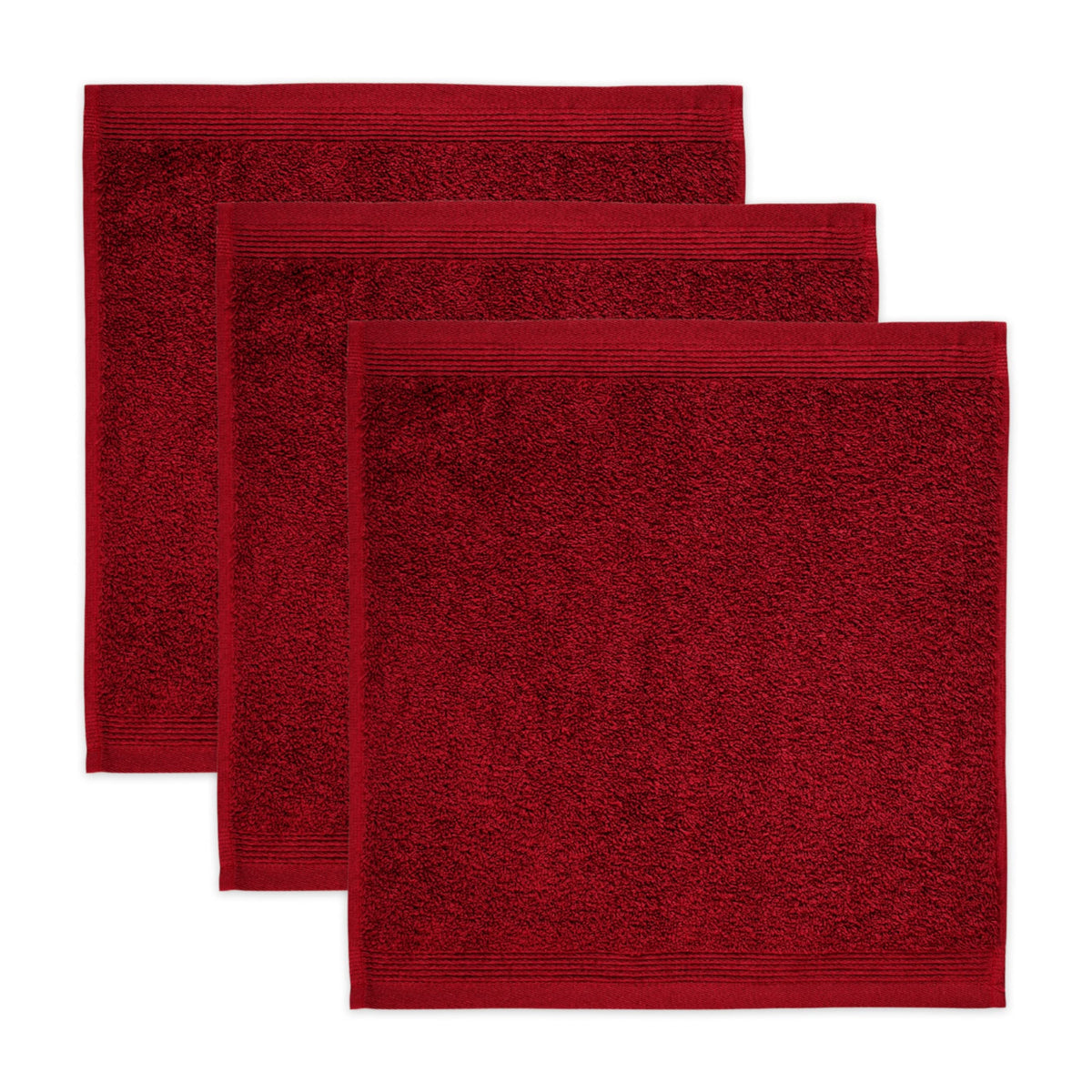 M?ve 3er set Superwuschel soap cloth 30 x 30 cm made of 100% cotton, ruby