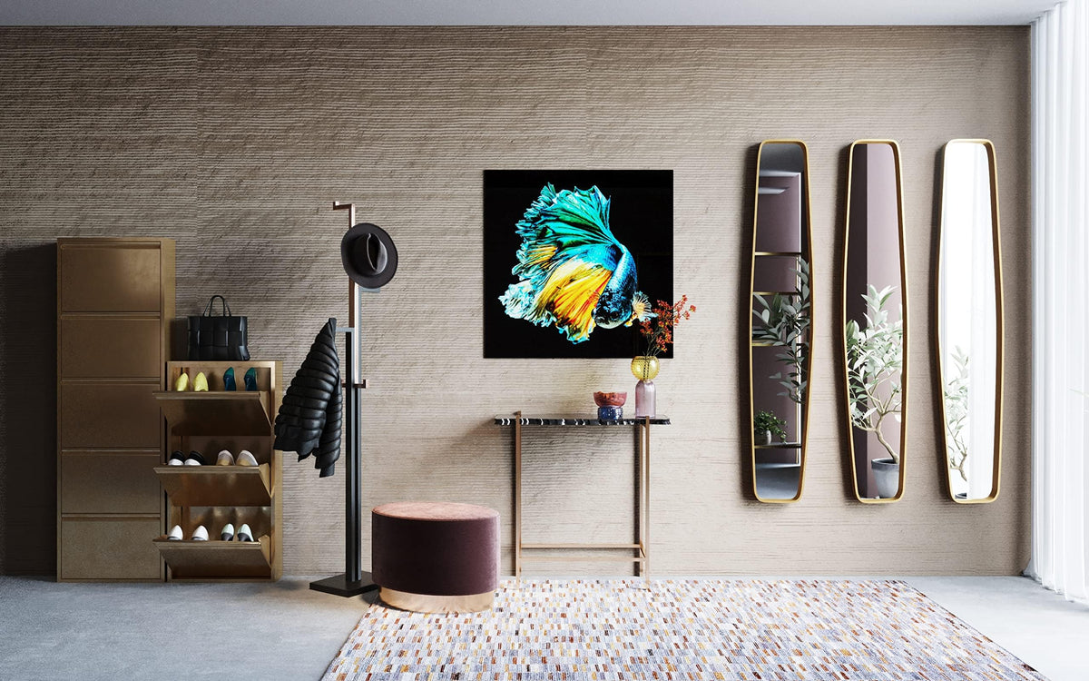 Kare Design Shoe Cabinet Caruso, 3 flaps, bronce, 103x50x14 cm