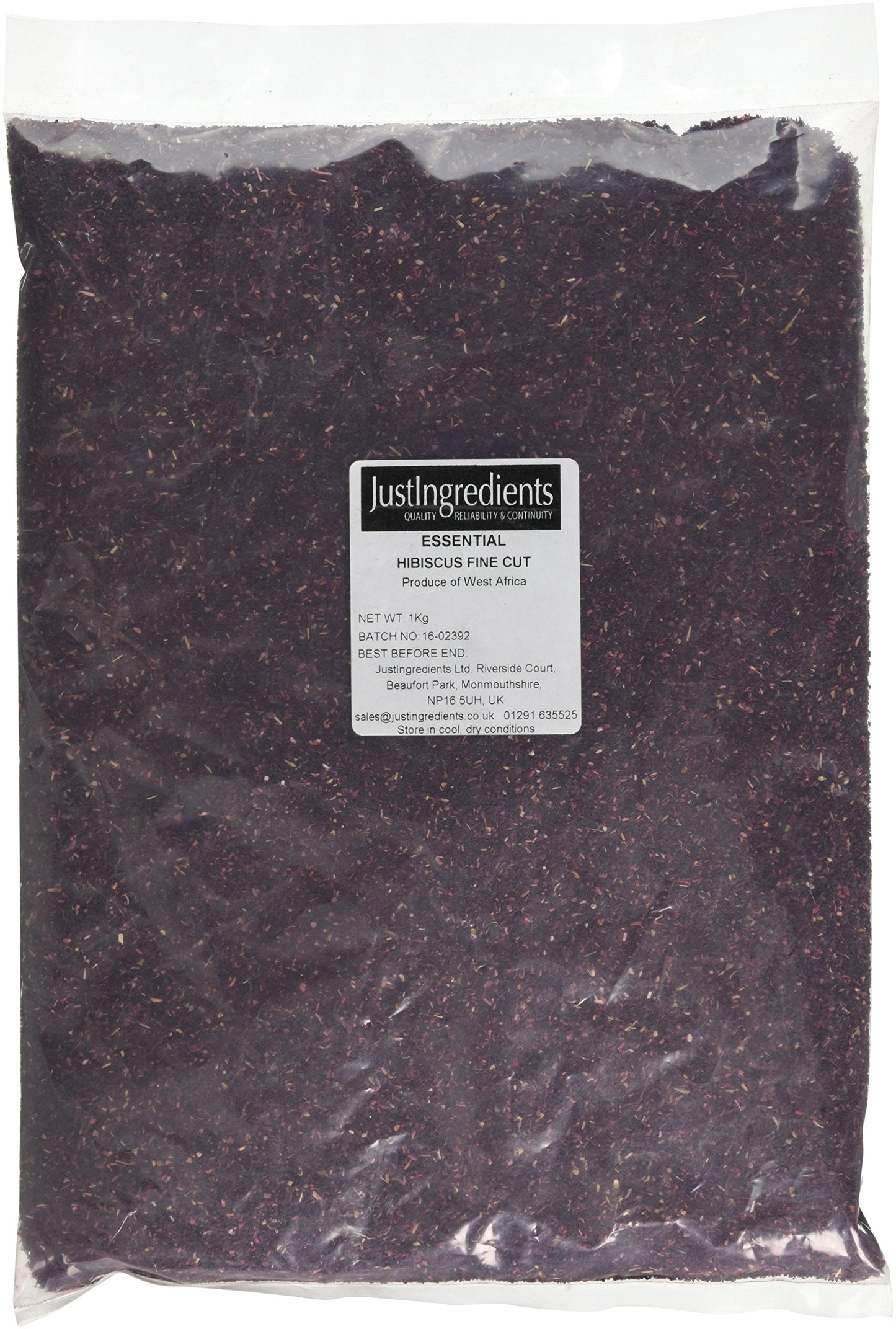 JustIngredients Essentials Hibiscus Flowers Fine Cut 1 Kg