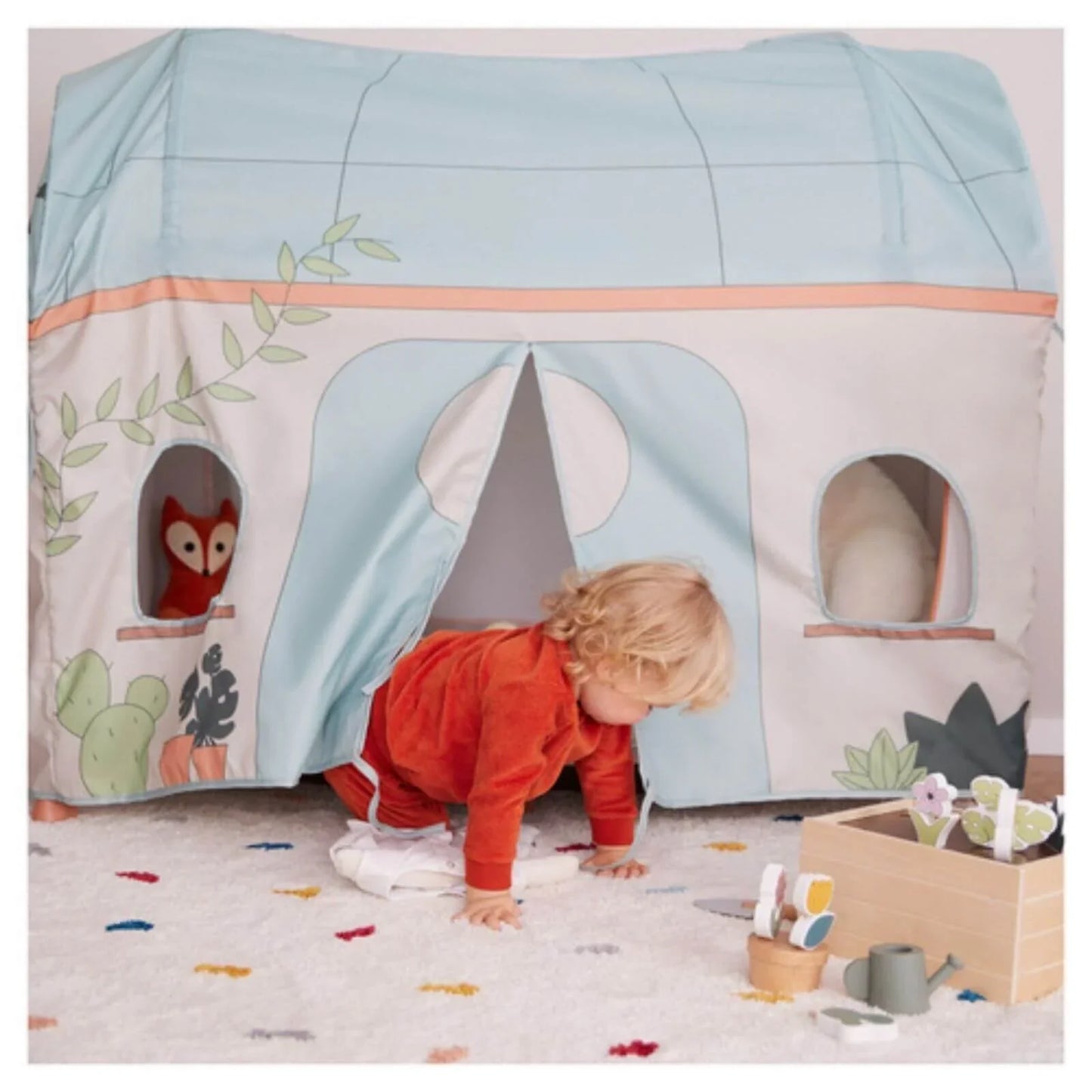 Hauck Travel Cot Cover - Plants
