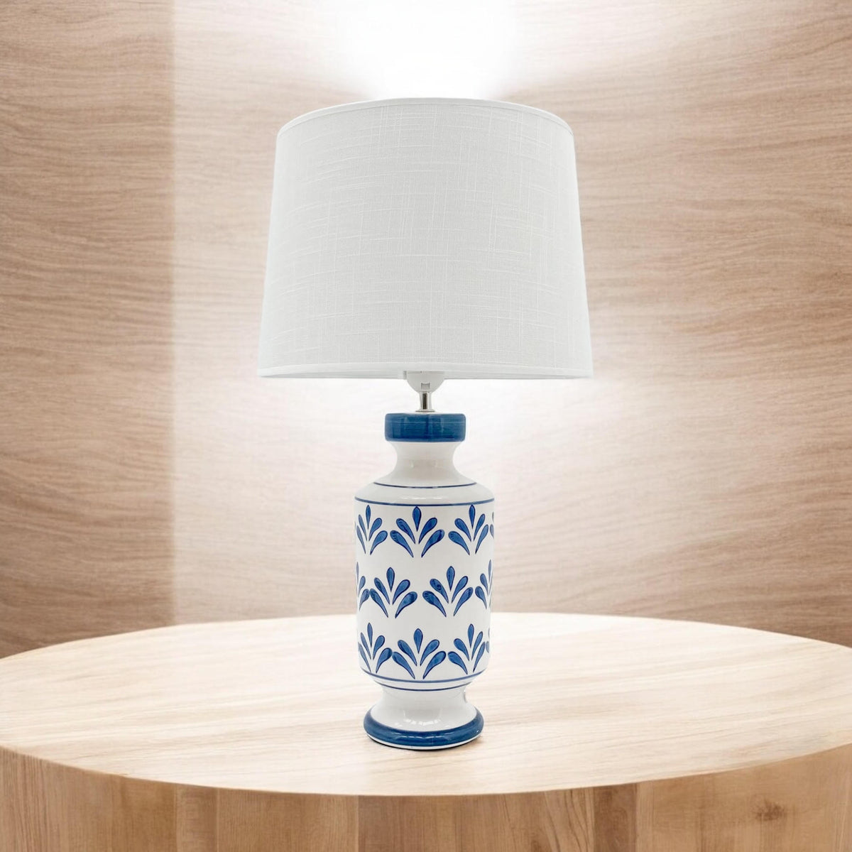 58CM TABLE LAMP AND FABRIC SHADE