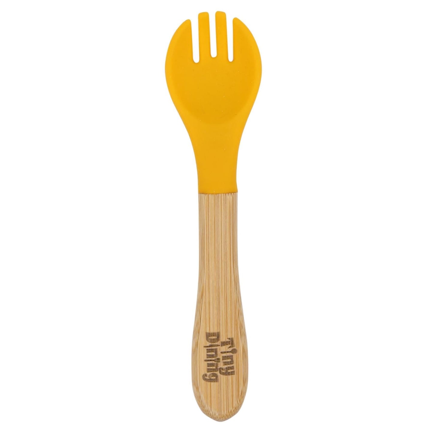 Bamboo Baby Weaning Fork with Silicone Tip