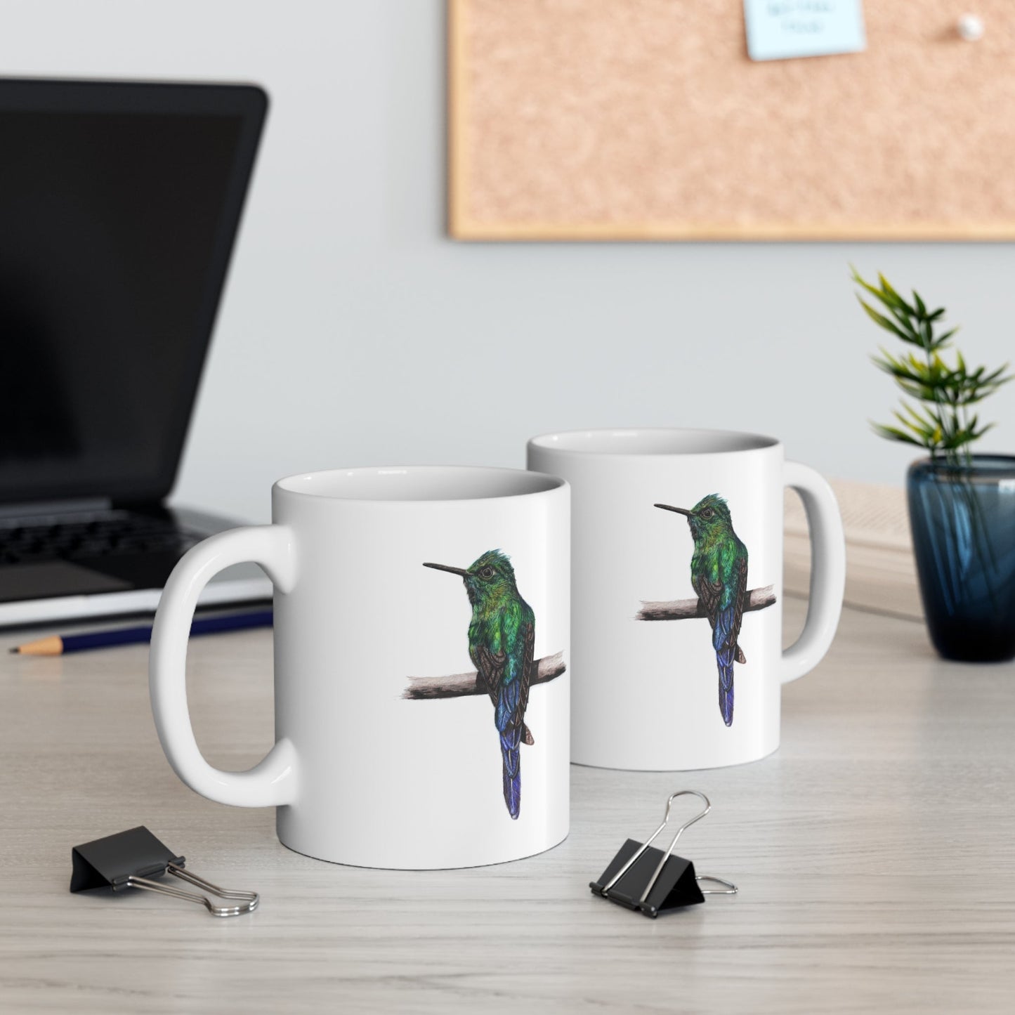 Hummingbird Mug – Wildlife Illustration
