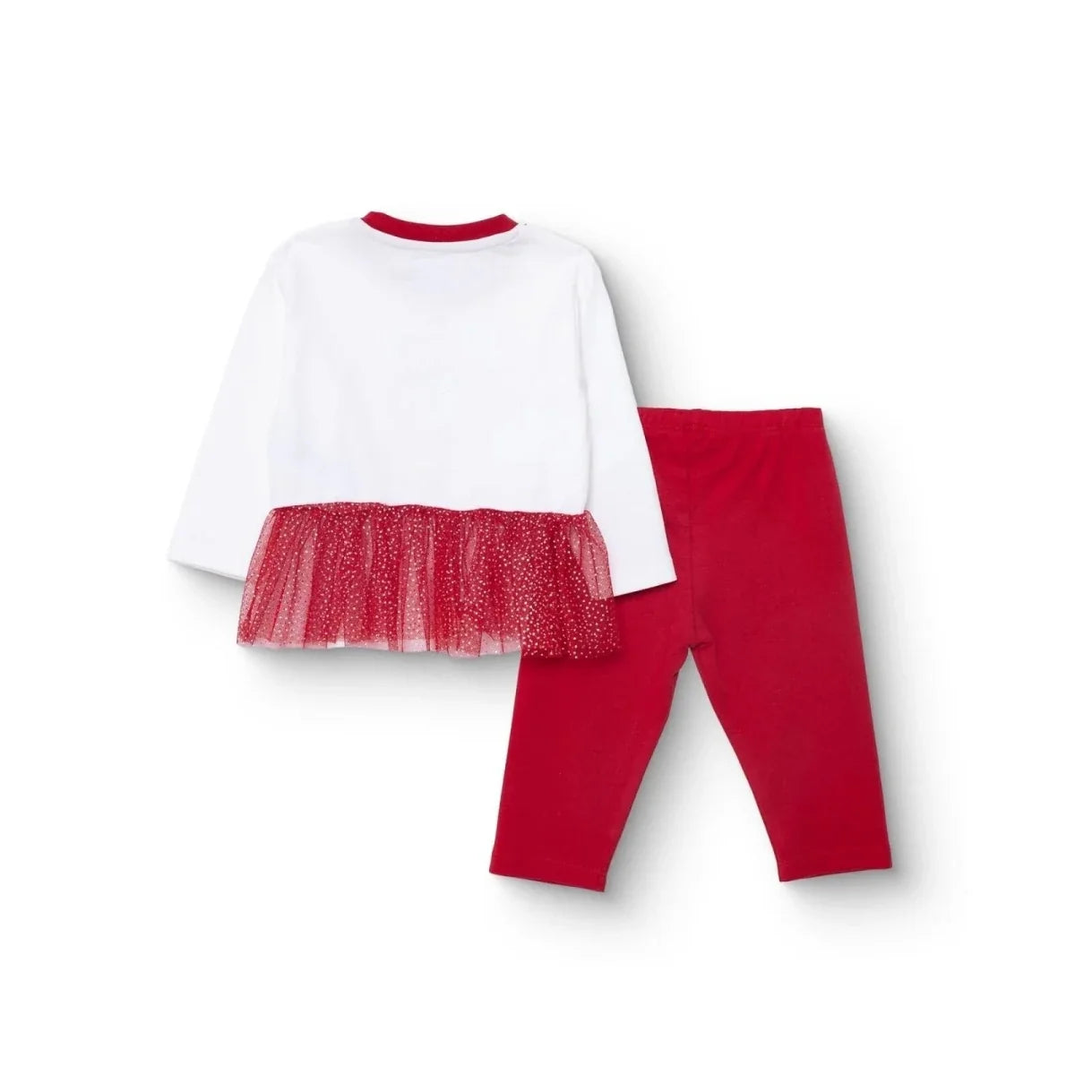 HelloBaby Girls Long Sleeve Pyjamas Set Animal with Poppers Christmas Crew Neck Long Leg Long Sleeve - Red