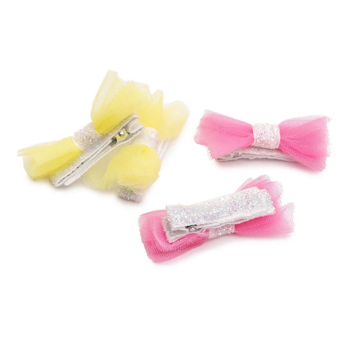 Pixy Love Hair Clips Girls - Yellow