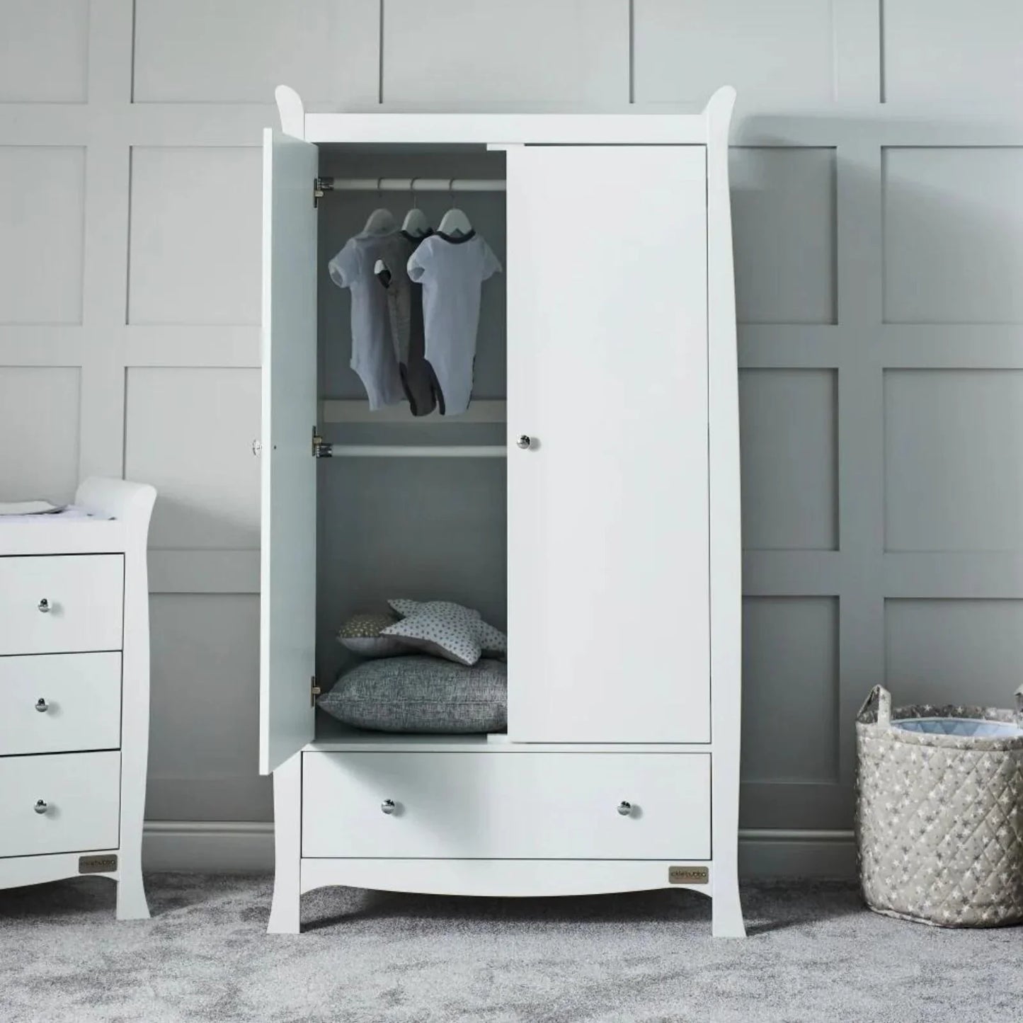 Ickle Bubba Snowdon Wardrobe - White