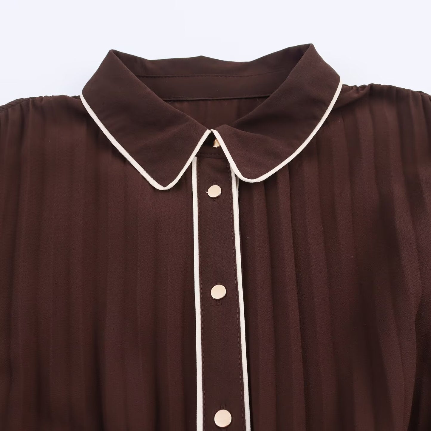 Women's Belted Modest Dress