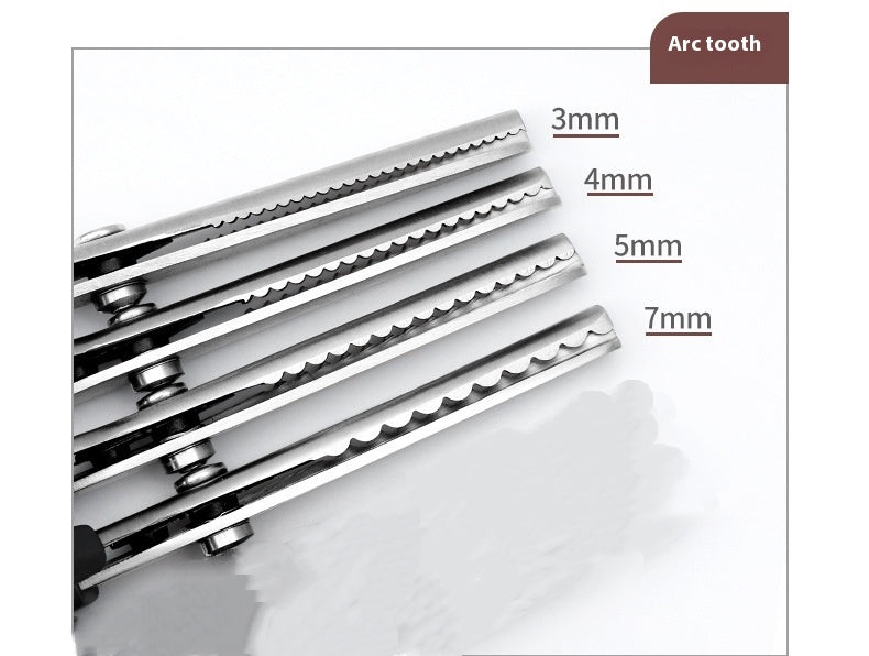 Triangle Dog Teeth Serrated Dressmaker's Shears Handmade Lace Arc Wave Scissors