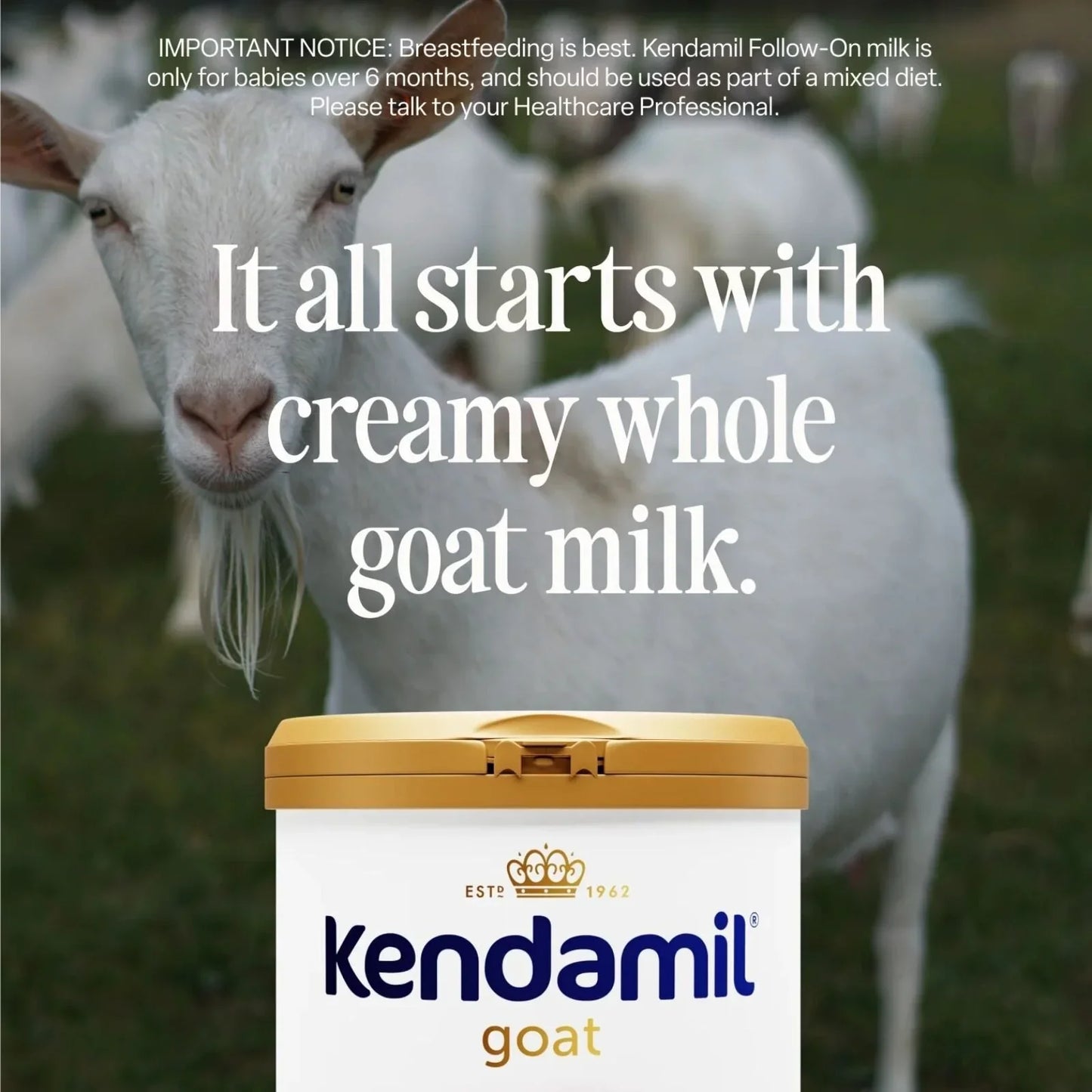 Kendamil Stage 1 Goat First Infant Milk From Birth 800g