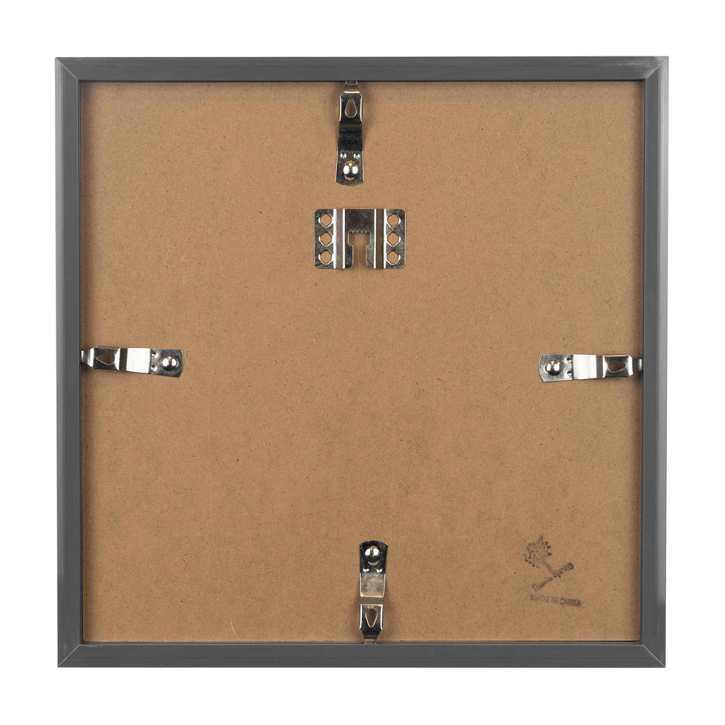 10" x 10" Grey 3D Box Photo Frame - with 6" x 6" Mount