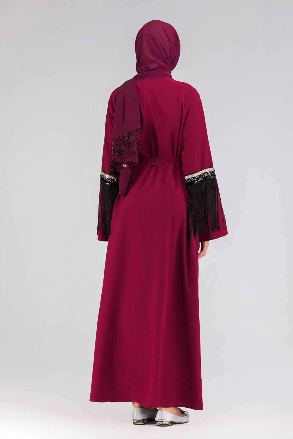 Fringed Abaya - Luxury Statement Piece