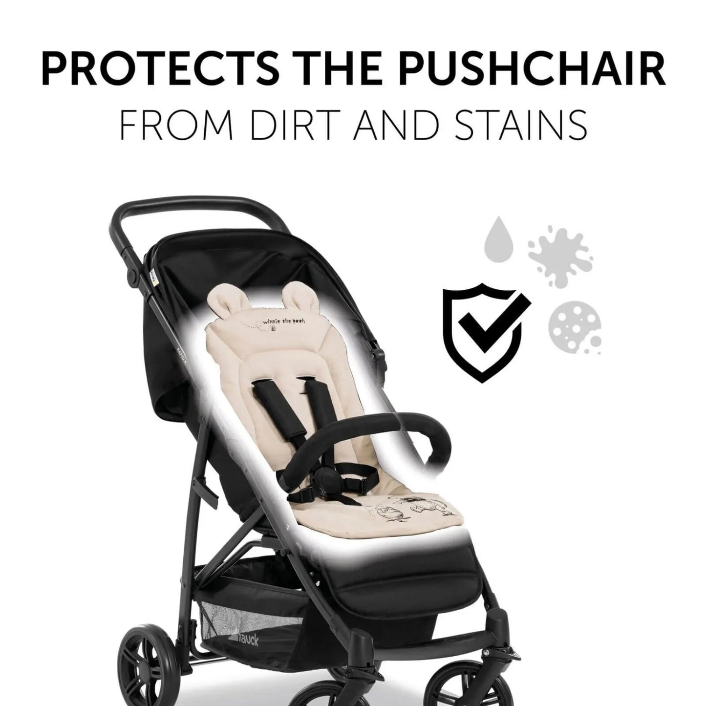 Hauck Disney Pushchair Seat Liner - Winnie the Pooh Beige