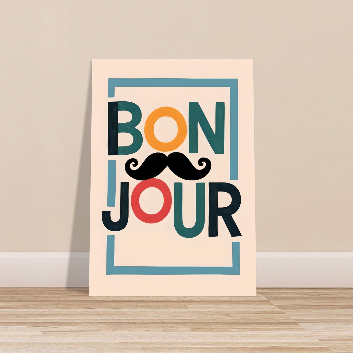 Bonjour Wall Art – French Café Poster