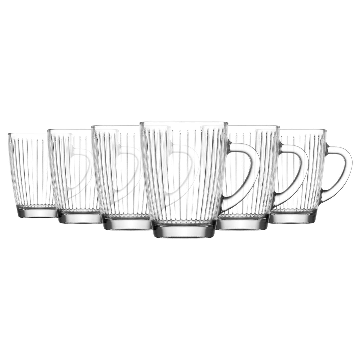 250ml Hestia Glass Mugs - Pack of 6