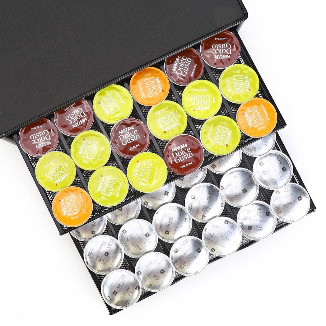 Vinsani Black Coffee Pod Double Drawer 1010402