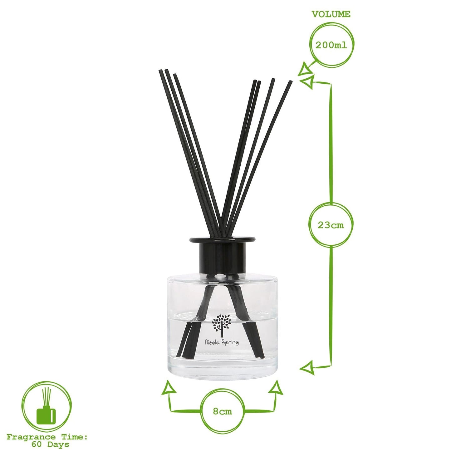 Glass Reed Diffuser - 200ml - Summer Berries