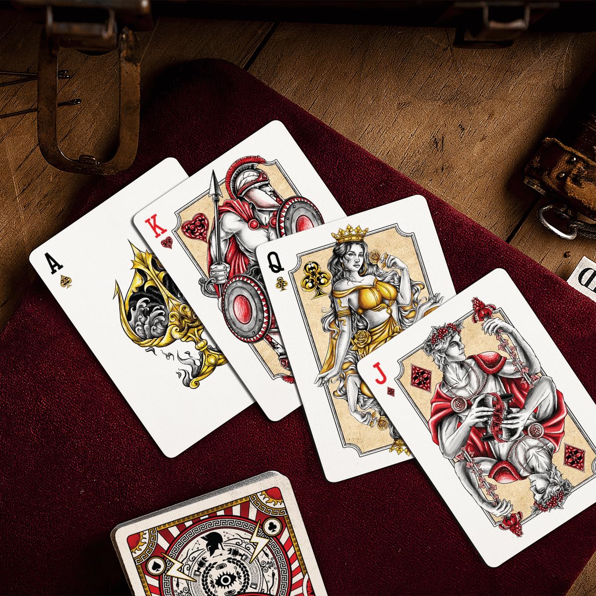 99FOX Mythology Deities Playing Cards – Gods & Goddesses Card Deck for Adults