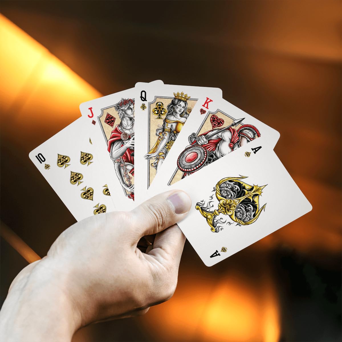 99FOX Mythology Deities Playing Cards – Gods & Goddesses Card Deck for Adults